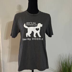 DISTRICT PERFECT TRI DOODLE GRAY TSHIRT SMALL